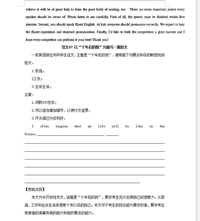 英语作文范文10篇高中,英语作文范文10篇高中生!