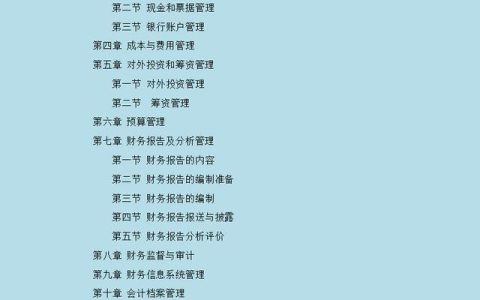 企业财务管理制度标准范本，企业财务管理制度标准范本图片！