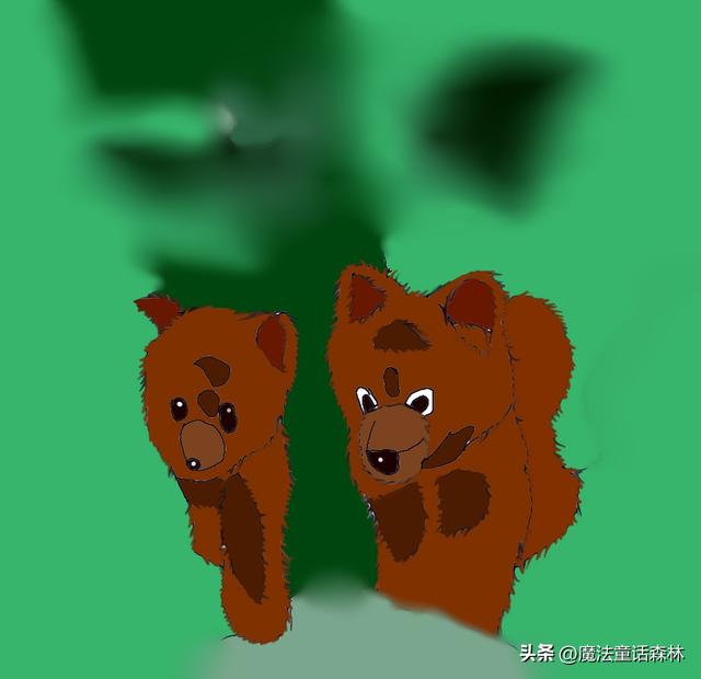 童话小白兔、小灰熊和小黄鸭去海边玩