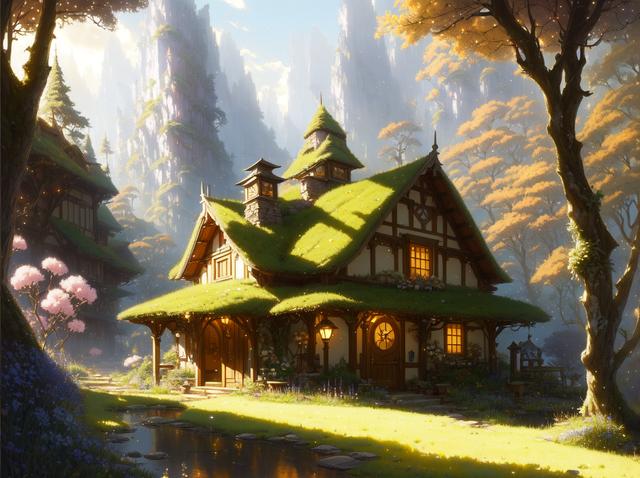 森林里的故事简笔画，森林里的故事简笔画场景